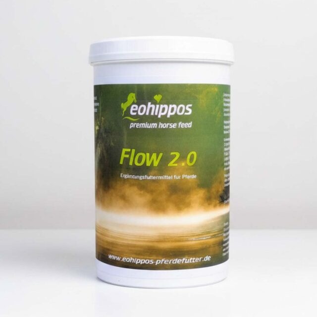 ohippos Flow der getreidefreie Vitamin Booster für den Stoffwechsel und das Immunsystem deines Pferdes im Fellwechsel