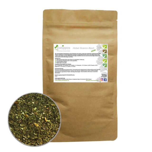 Herbal Heaven Mash ohne Getreide - Futter für Pferde zuckerfrei