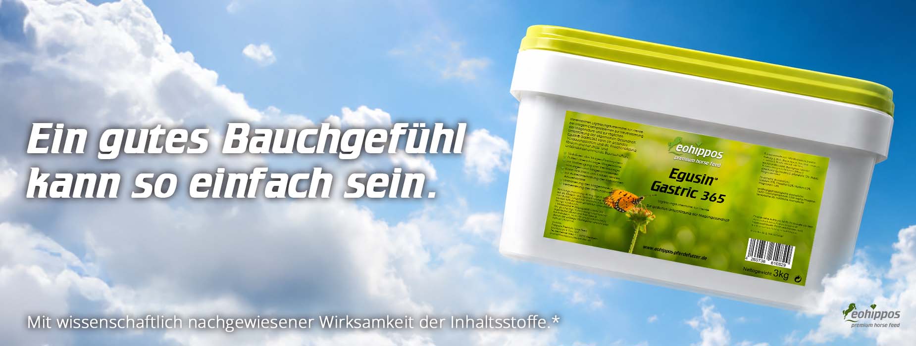Banner Egusin Gastric für Pferde mit Magengeschwüren Zusatzfutter